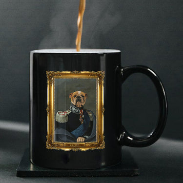 Personalized Dog Gift Idea - Royal Dog's Portrait 48 For Dog Lovers - Black Mug